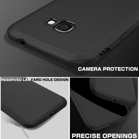 Силиконов Калъф за Samsung Xcover 4s, Twill Case, Черен (7)
