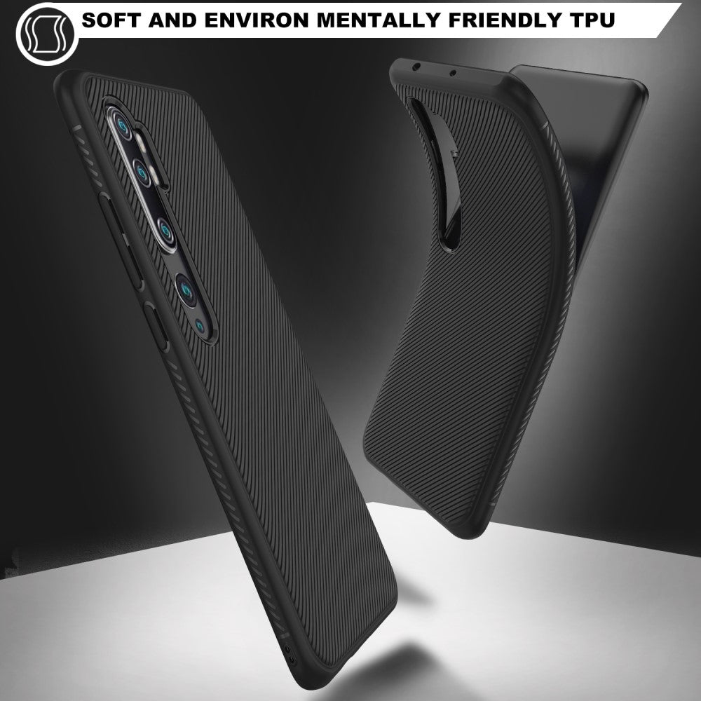Силиконов Калъф за Xiaomi MI Note 10/Pro, Twill Case, Черен (8)