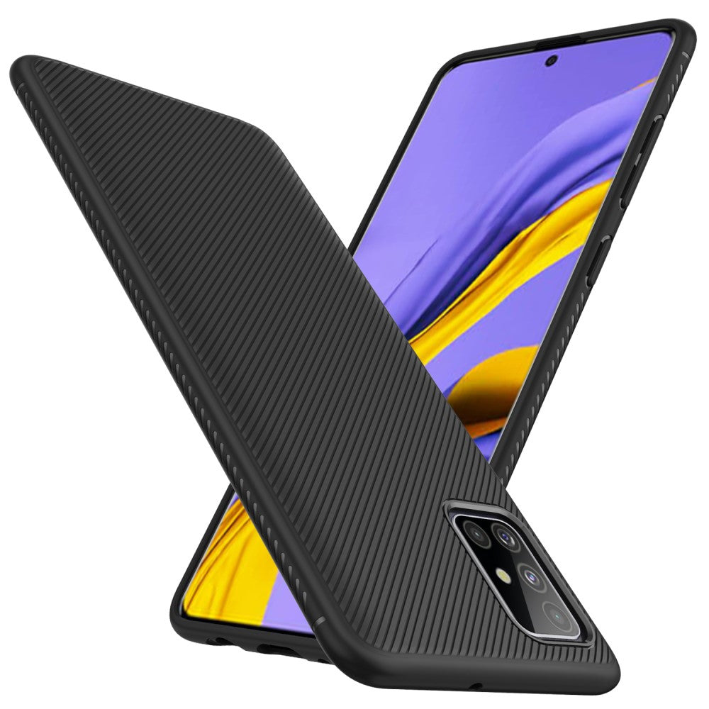 Силиконов Калъф за Samsung A51, Twill Case, Черен (2)
