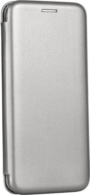 Кожен Калъф за Samsung A51, Forcell Elegance Book Case, Сив