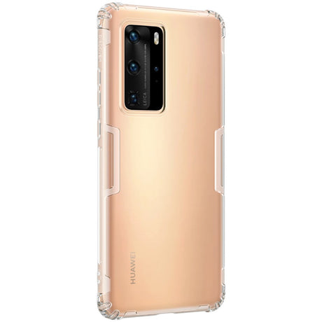 Противоударен Силиконов Калъф за Huawei P40 Pro, Nillkin Shockproof Case, Прозрачен (4)