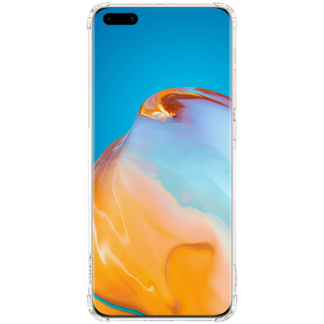 Противоударен Силиконов Калъф за Huawei P40 Pro, Nillkin Shockproof Case, Прозрачен (3)