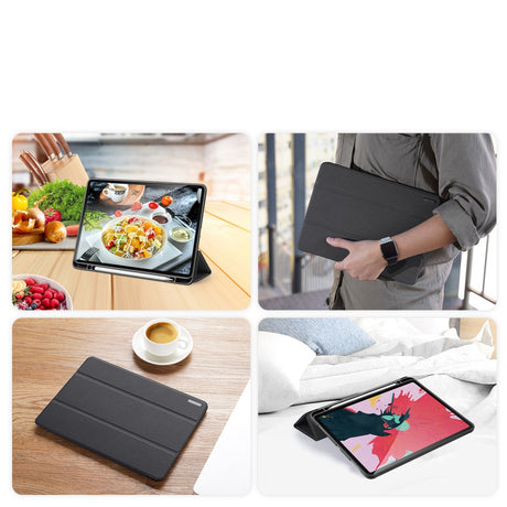 Калъф с Pen Поставка за iPad Pro 11, Dux Ducis Domo Case, Черен (5)