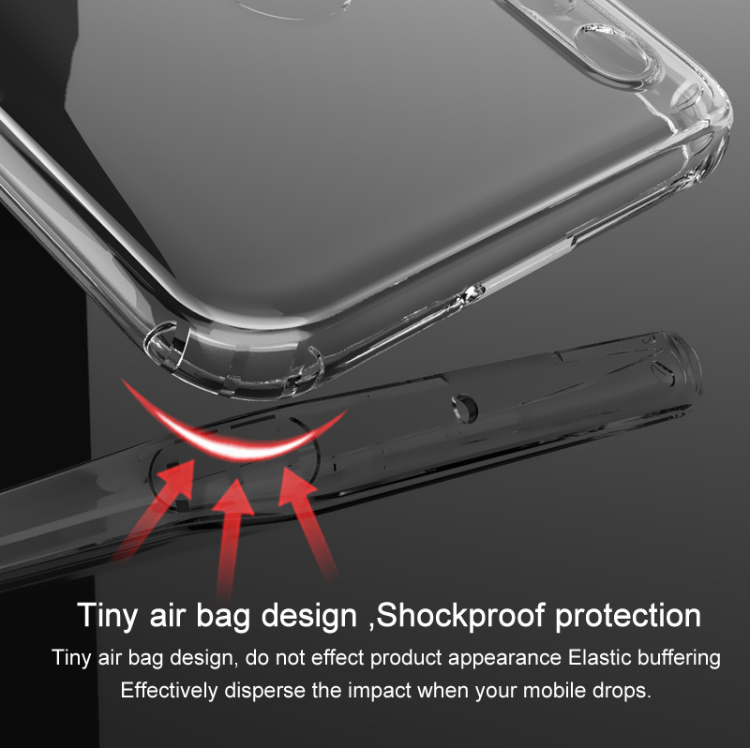 Противоударен Силиконов Калъф за Huawei P30 Lite, Imak Armor Case UX-6, Прозрачен (3)