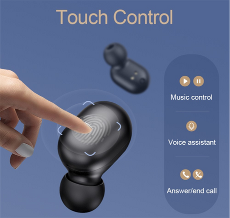 Безжични Слушалки за Xiaomi Handsfree Bluetooth GT1 Haylou, Черен (2)