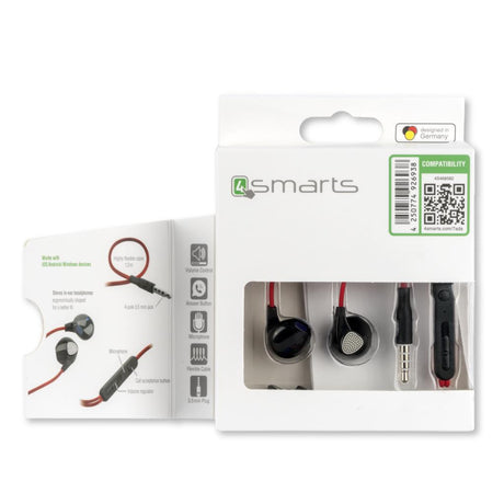 Слушалки, 4Smarts Handsfree Melody, Червен (2)
