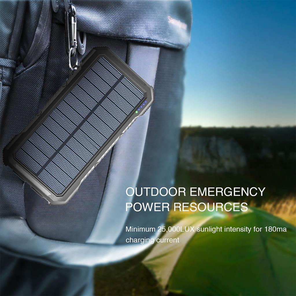 Соларна Външна Батерия, 4Smarts Power Bank TitanPack Slim 20000 mAh, Черен (4)