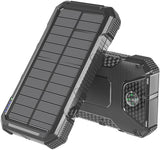 Соларна Външна Батерия, 4Smarts Power Bank TitanPack Slim 20000 mAh, Черен (2)