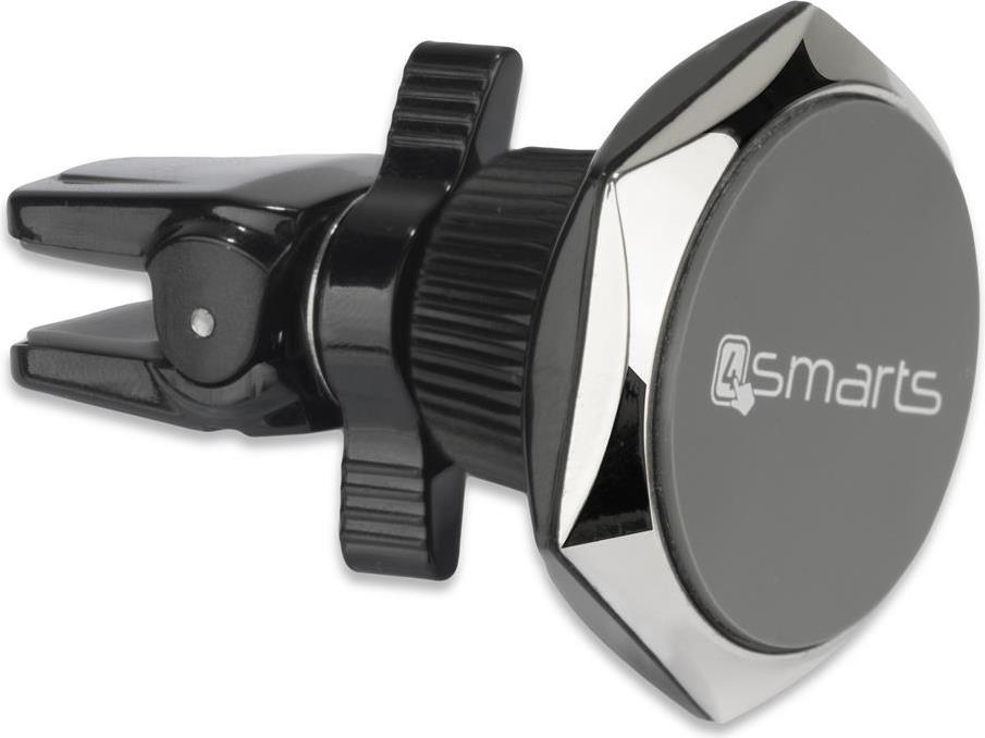 Стойка за Кола Магнитна, 4Smarts Holder Clampmag Chrome, Черен (Bulk) (3)