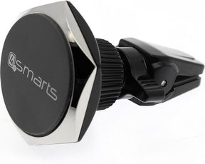 Стойка за Кола Магнитна, 4Smarts Holder Clampmag Chrome, Черен (Bulk)