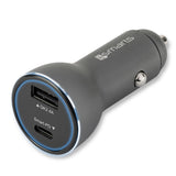 Бързо Зарядно за iPhone за Кола с Кабел, 4Smarts 12v Voltroad Power Delivery 48w, Сив (3)