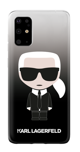 Луксозен Калъф за Samsung S20, Karl Lagerfeld Gradient Iconik Case, Черен (3)