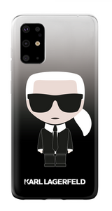 Луксозен Калъф за Samsung S20, Karl Lagerfeld Gradient Iconik Case, Черен (3)
