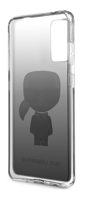 Луксозен Калъф за Samsung S20, Karl Lagerfeld Gradient Iconik Case, Черен (5)