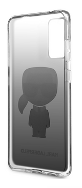 Луксозен Калъф за Samsung S20, Karl Lagerfeld Gradient Iconik Case, Черен (5)