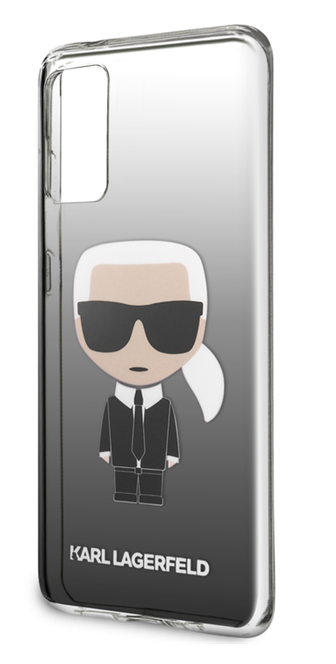 Луксозен Калъф за Samsung S20, Karl Lagerfeld Gradient Iconik Case, Черен (4)