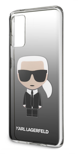 Луксозен Калъф за Samsung S20, Karl Lagerfeld Gradient Iconik Case, Черен (4)