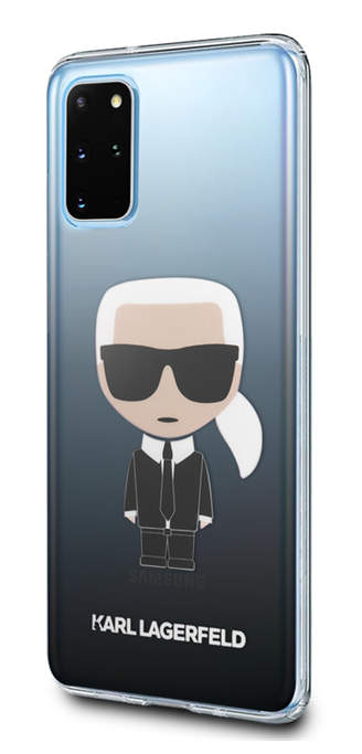 Луксозен Калъф за Samsung S20 Plus, Karl Lagerfeld Gradient Iconik Case, Черен (4)