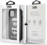 Луксозен Калъф за iPhone 11 Pro Max, Karl Lagerfeld Karl & Choupette Case, Черен (5)