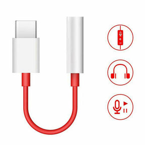 Оригинален Аудио Преход/Адаптер за Oneplus USB-C to Aux 3.5mm, Бял (Bulk)