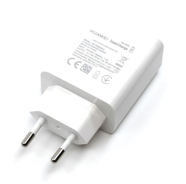 Оригинално Бързо Зарядно за Huawei P40 Pro/Lite, P30 Pro, Mate 20 Pro 220v Super Charger 2 AP84 & USB-C 40W, Бял, (Bulk) (4)