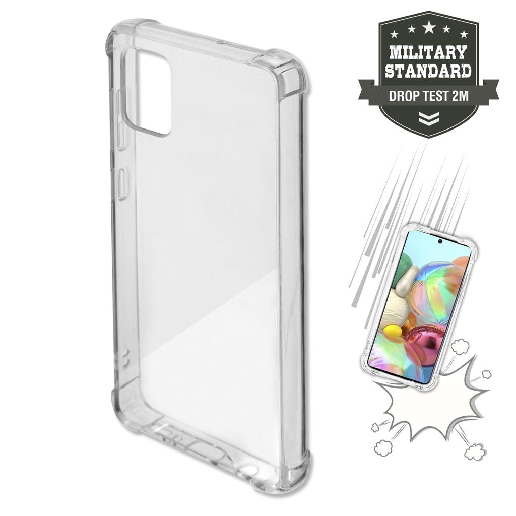 Противоударен Хибриден Калъф за Samsung A51, 4Smarts Ibiza Case, Прозрачен