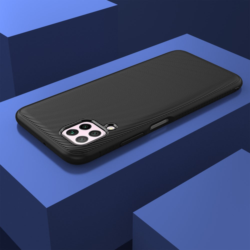 Силиконов Калъф за Huawei P40 Lite, Twill Case, Черен (4)