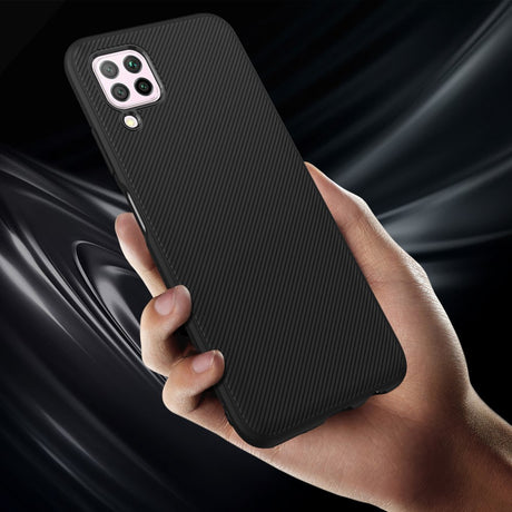 Силиконов Калъф за Huawei P40 Lite, Twill Case, Черен (2)