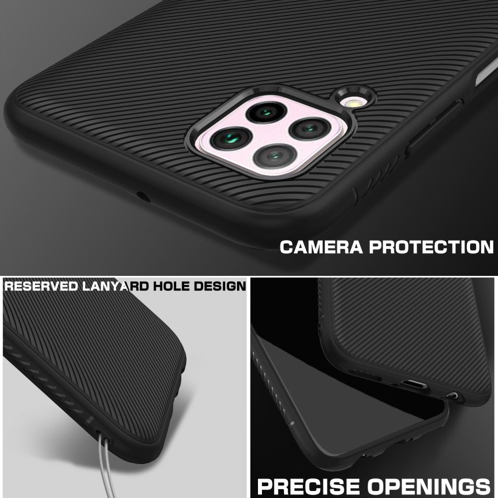 Силиконов Калъф за Huawei P40 Lite, Twill Case, Черен (6)