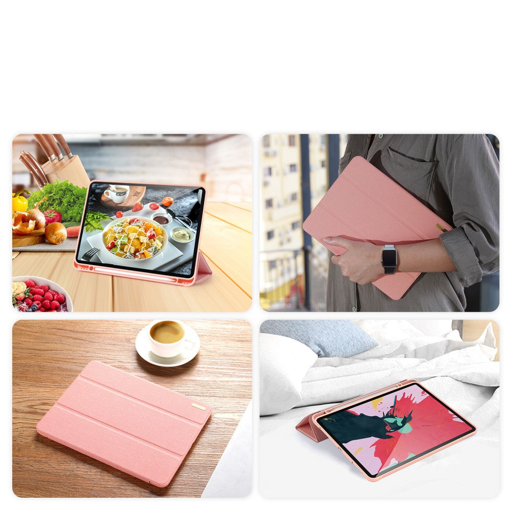 Калъф с Pen Поставка за iPad Pro 11, Dux Ducis Domo Case, Розов (7)