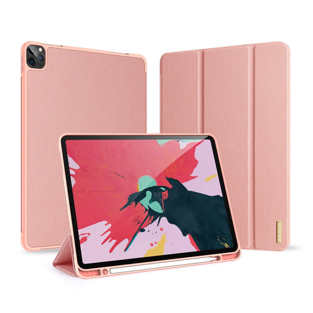 Калъф с Pen Поставка за iPad Pro 11, Dux Ducis Domo Case, Розов