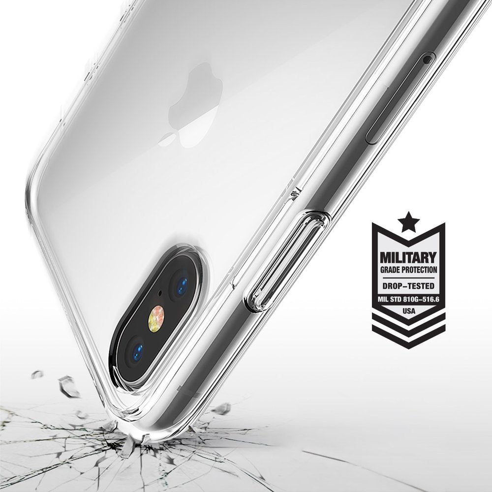 Противоударен Хибриден Калъф за iPhone XS/X, Ringke Fusion Matte Case, Прозрачен (2)