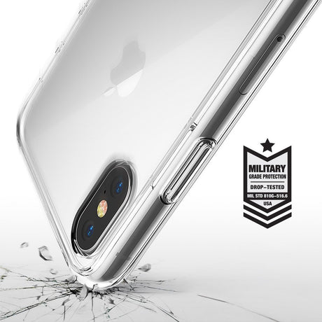 Противоударен Хибриден Калъф за iPhone XS/X, Ringke Fusion Matte Case, Прозрачен (2)