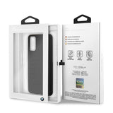 Луксозен Кожен Калъф за Samsung S20, BMW Leather Case, Черен (7)