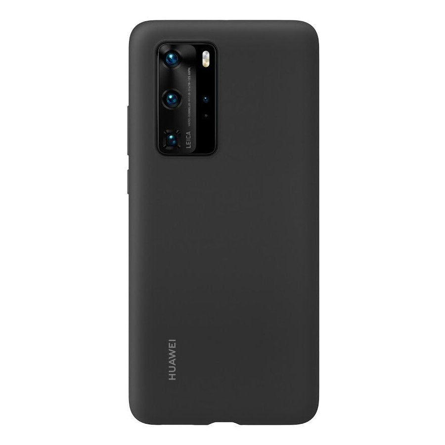 Оригинален Силиконов Калъф за Huawei P40 Pro Soft Silicone Case, Черен (2)