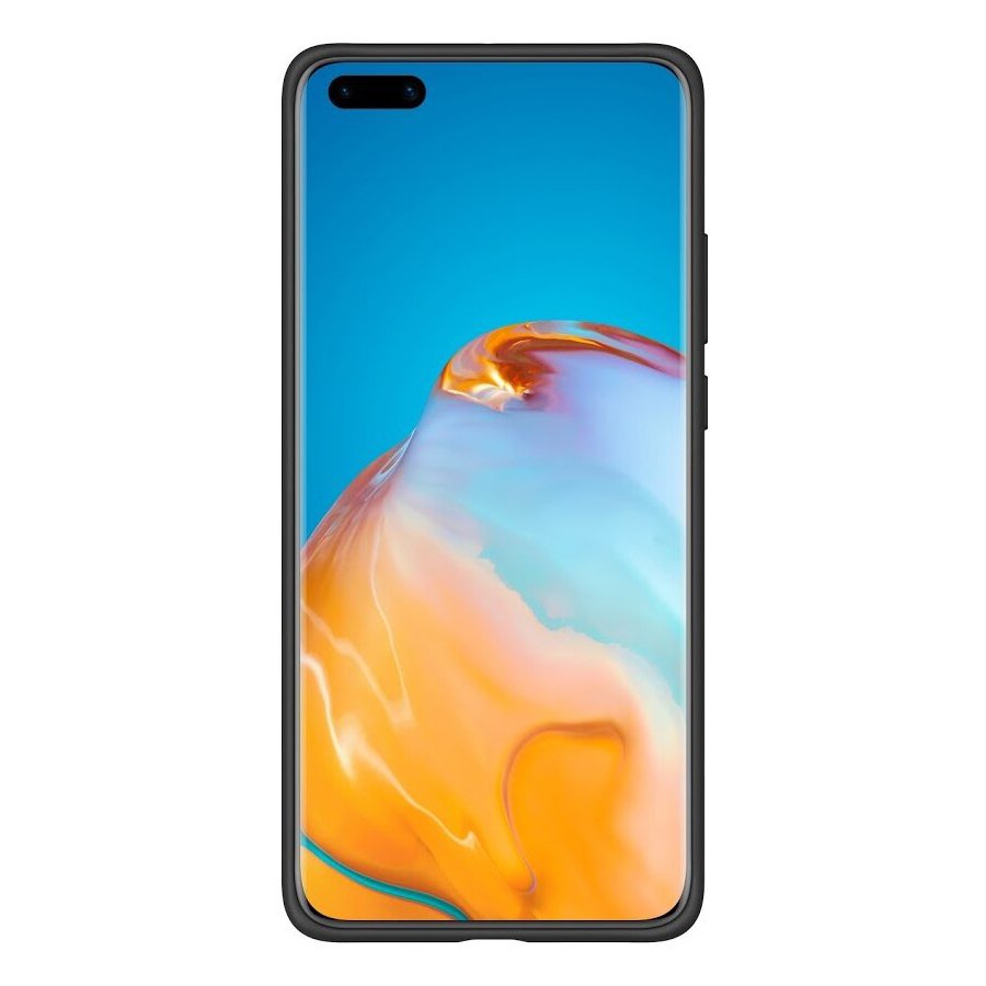 Оригинален Силиконов Калъф за Huawei P40 Pro Soft Silicone Case, Черен (4)