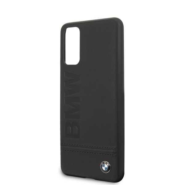 Луксозен Кожен Калъф за Samsung S20, BMW Leather Case, Черен (5)