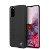 Луксозен Кожен Калъф за Samsung S20, BMW Leather Case, Черен