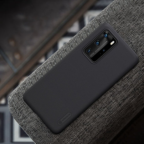 Калъф с Поставка за Huawei P40 Pro, Nillkin Super Frosted Case, Черен (3)
