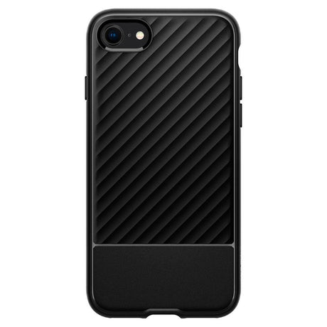 Противоударен Силиконов Калъф за iPhone SE 2022/2020 8/7, Spigen Core Armor Case, Черен (2)