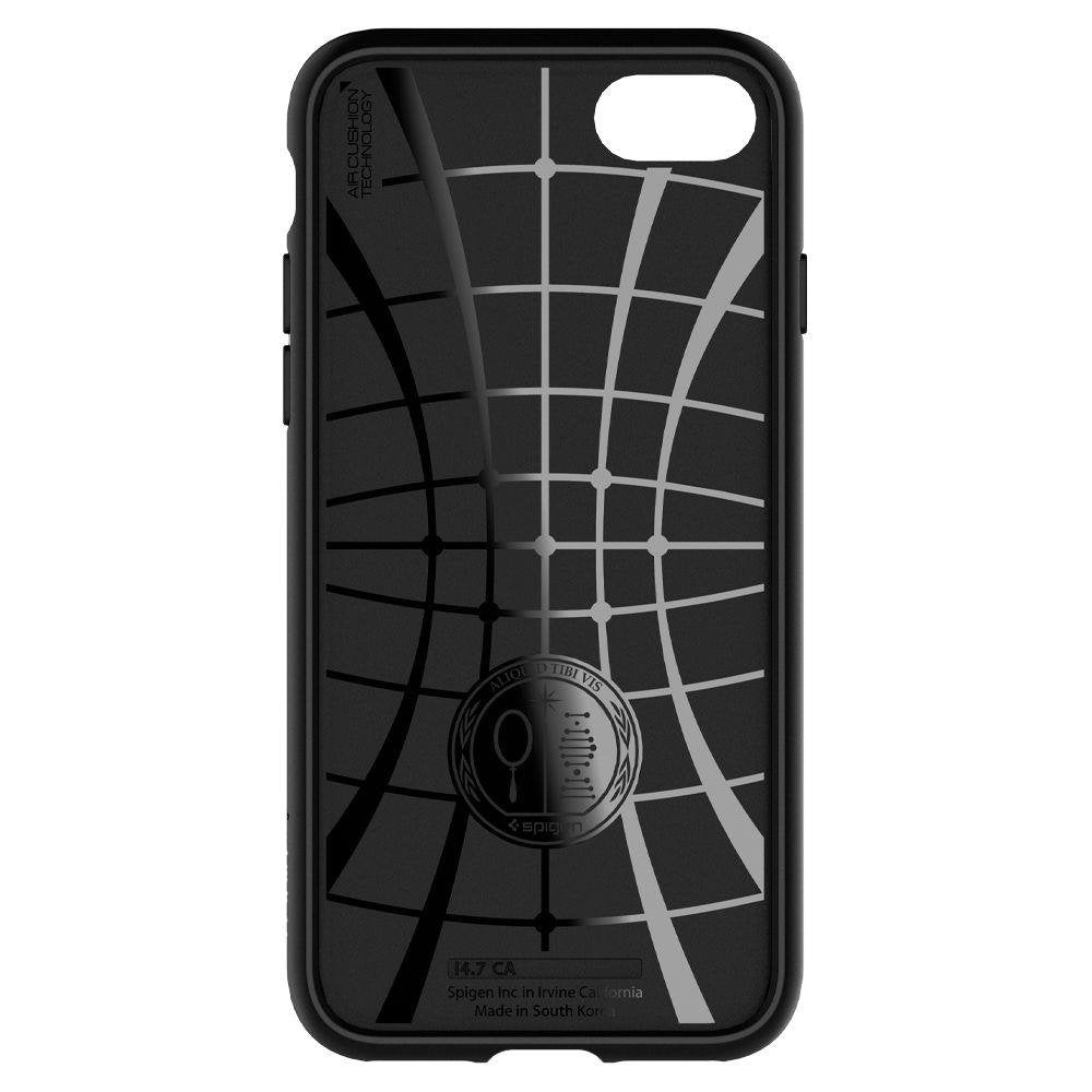 Противоударен Силиконов Калъф за iPhone SE 2022/2020 8/7, Spigen Core Armor Case, Черен (8)