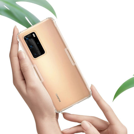Противоударен Силиконов Калъф за Huawei P40 Pro, Nillkin Shockproof Case, Прозрачен (8)