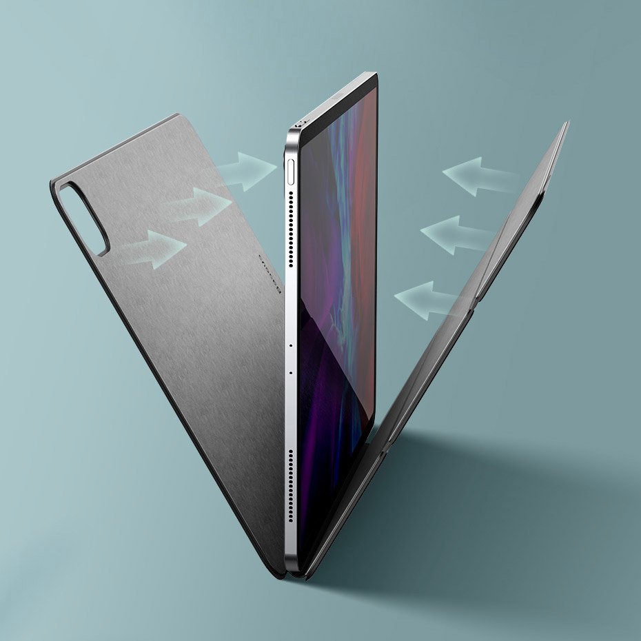 Защитен Калъф за iPad Pro 12.9" 2022-2018/ Air 13, Baseus Magnetic Case, Розов (6)