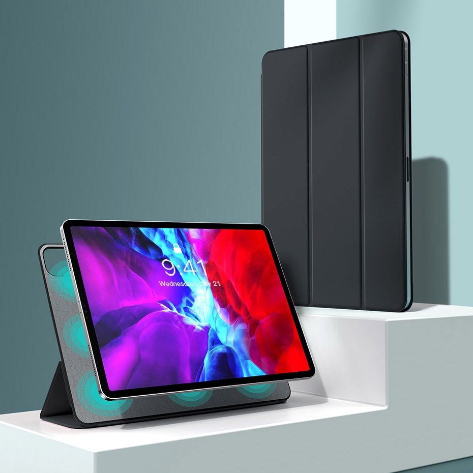 Защитен Калъф за iPad Air 11" 2026-2020, Baseus Magnetic Case, Черен (3)
