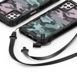 Противоударен Хибриден Калъф за Huawei P40 Lite, Ringke Fusion X Camouflage Case, Черен (3)
