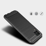 Противоударен Силиконов Калъф за Huawei P40 Lite, Forcell Carbon Case, Черен (4)
