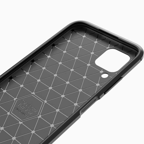 Противоударен Силиконов Калъф за Huawei P40 Lite, Forcell Carbon Case, Черен (6)