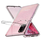 Противоударен Блестящ Калъф за Samsung S20, Spigen Liquid Crystal Glitter Quartz Case, Прозрачен (5)