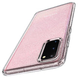 Противоударен Блестящ Калъф за Samsung S20, Spigen Liquid Crystal Glitter Quartz Case, Прозрачен (2)