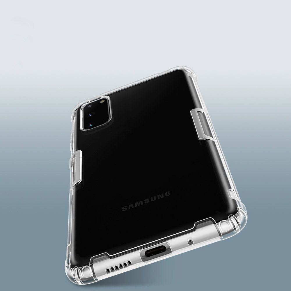 Противоударен Силиконов Калъф за Samsung S20, Nillkin Shockproof Case, Прозрачен (6)